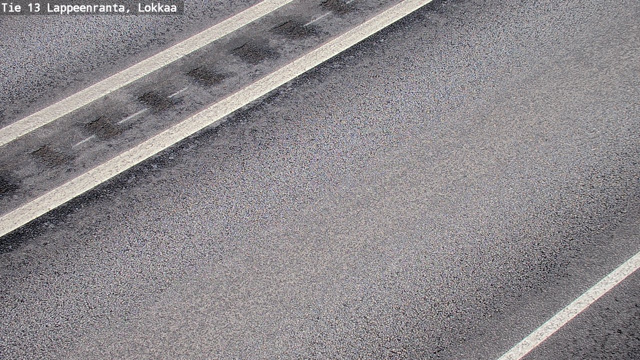Weather Camera Image Road 13 Lokkaa straight, Lappeenranta, Etelä-Karjala