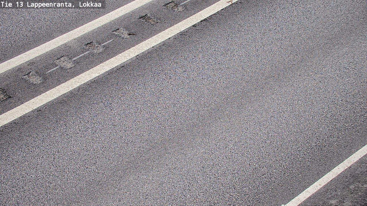Weather Camera Image Road 13 Lokkaa straight, Lappeenranta, Etelä-Karjala