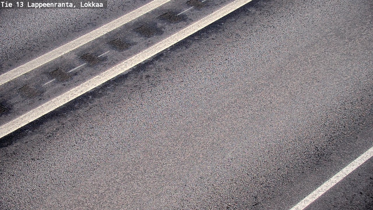 Weather Camera Image Road 13 Lokkaa straight, Lappeenranta, Etelä-Karjala