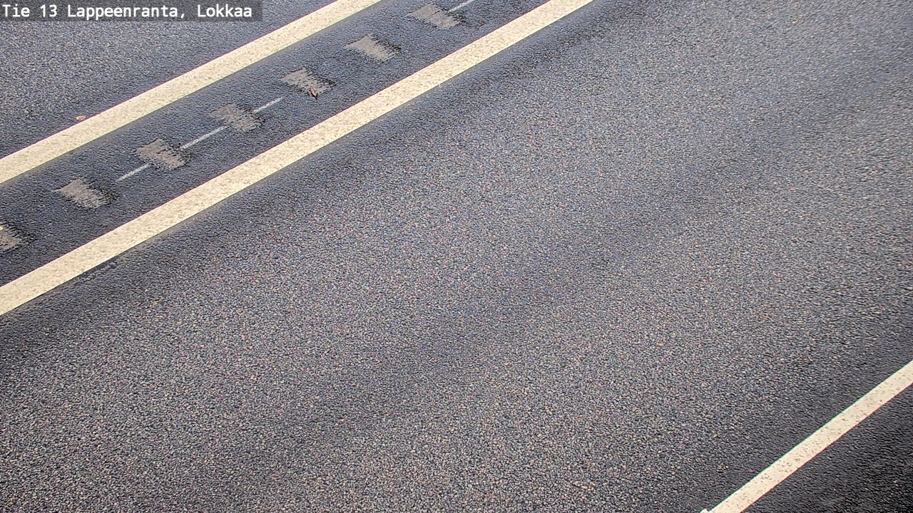 Weather Camera Image Road 13 Lokkaa straight, Lappeenranta, Etelä-Karjala