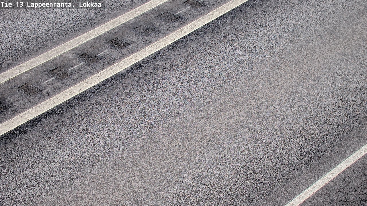 Weather Camera Image Road 13 Lokkaa straight, Lappeenranta, Etelä-Karjala