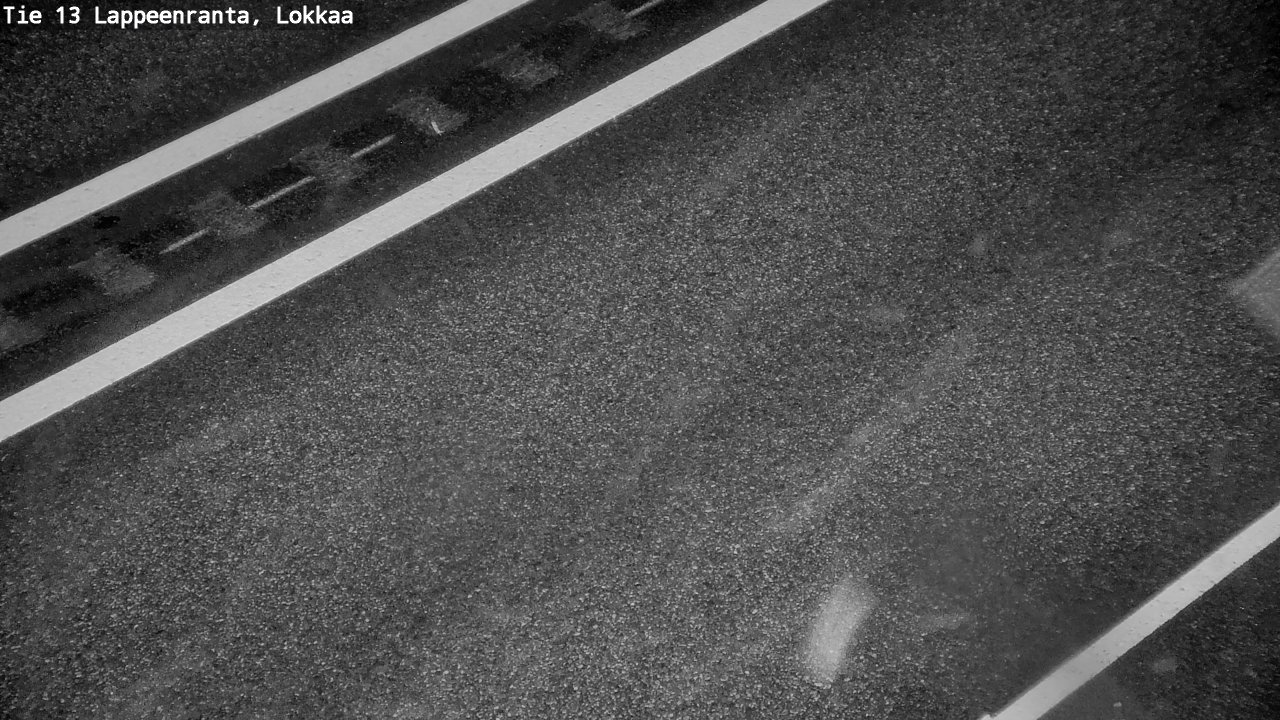 Weather Camera Image Road 13 Lokkaa straight, Lappeenranta, Etelä-Karjala