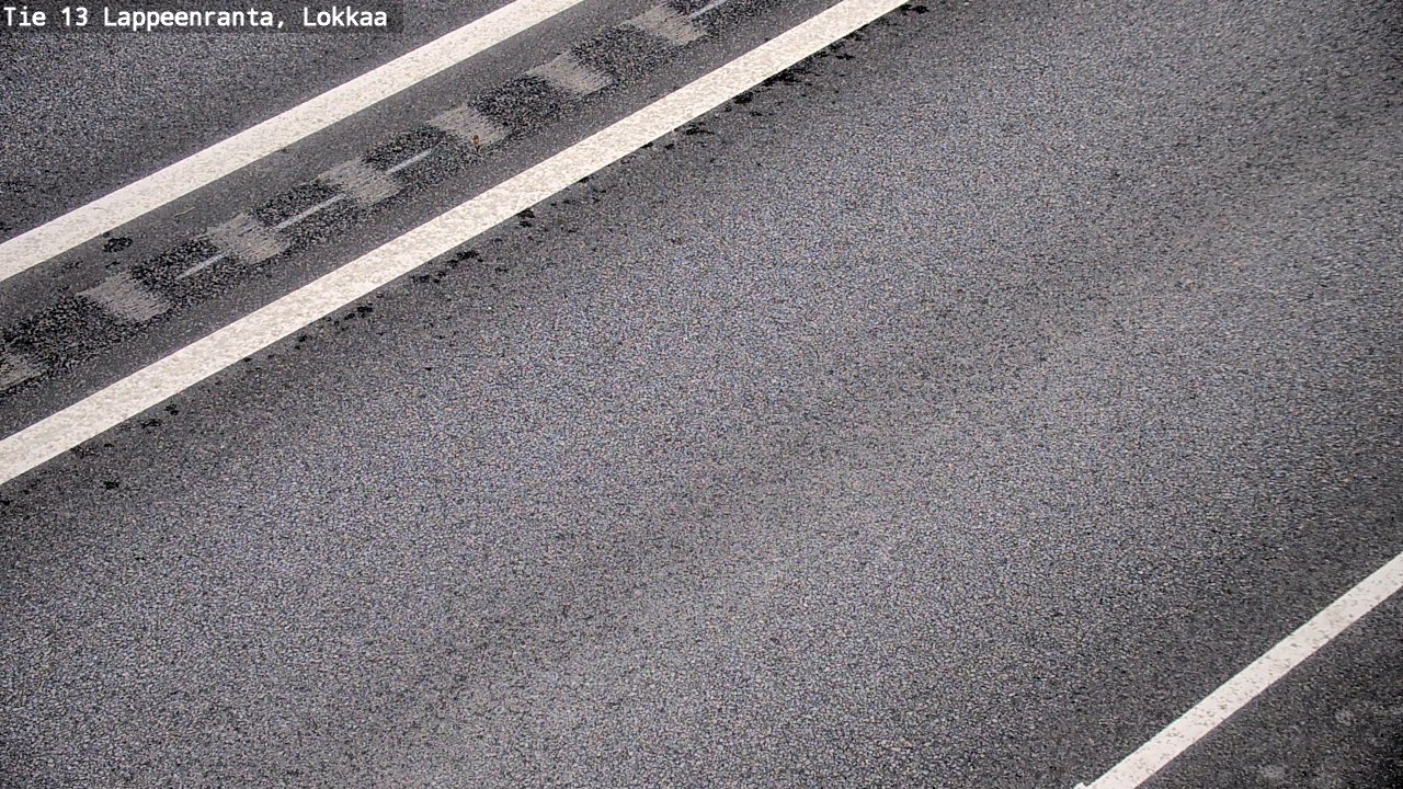 Weather Camera Image Road 13 Lokkaa straight, Lappeenranta, Etelä-Karjala