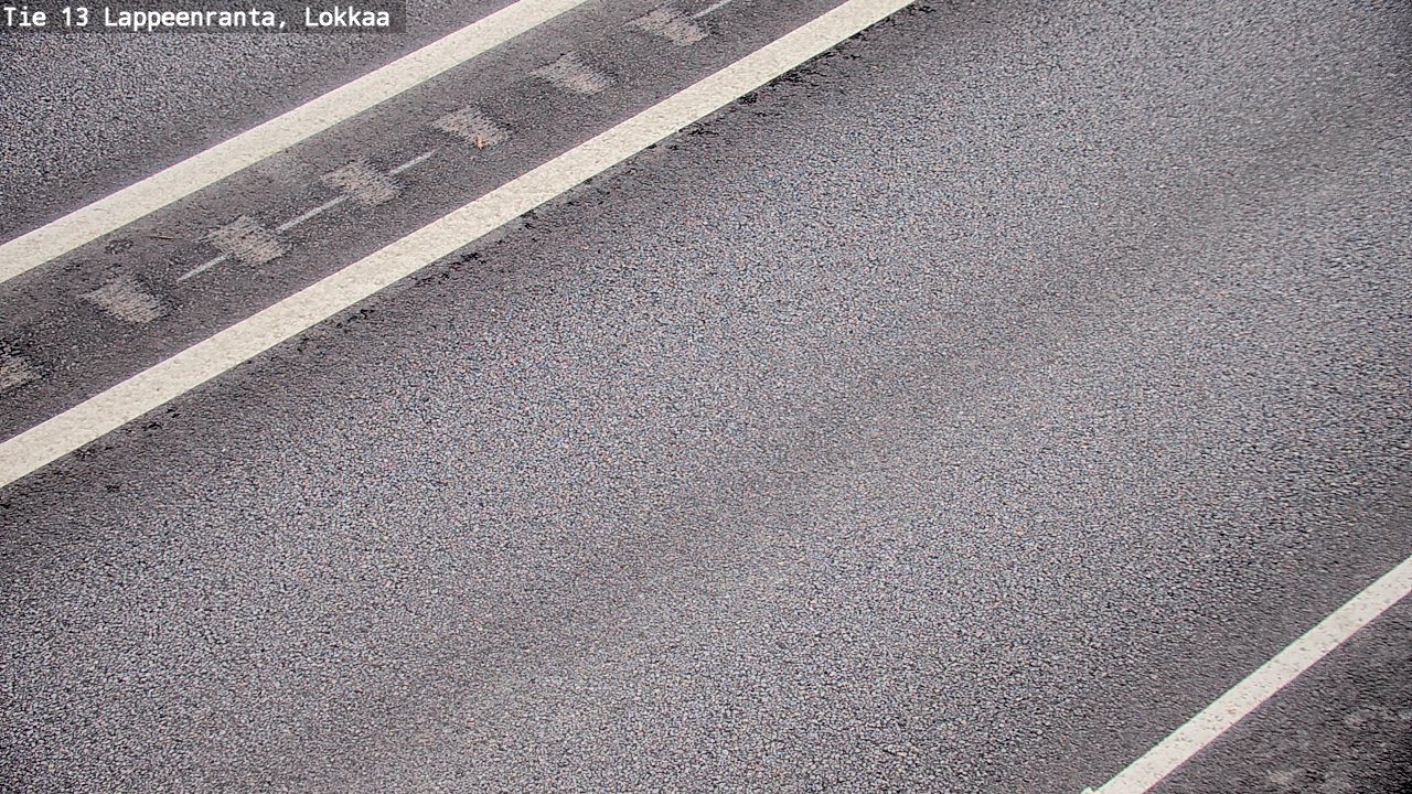 Weather Camera Image Road 13 Lokkaa straight, Lappeenranta, Etelä-Karjala