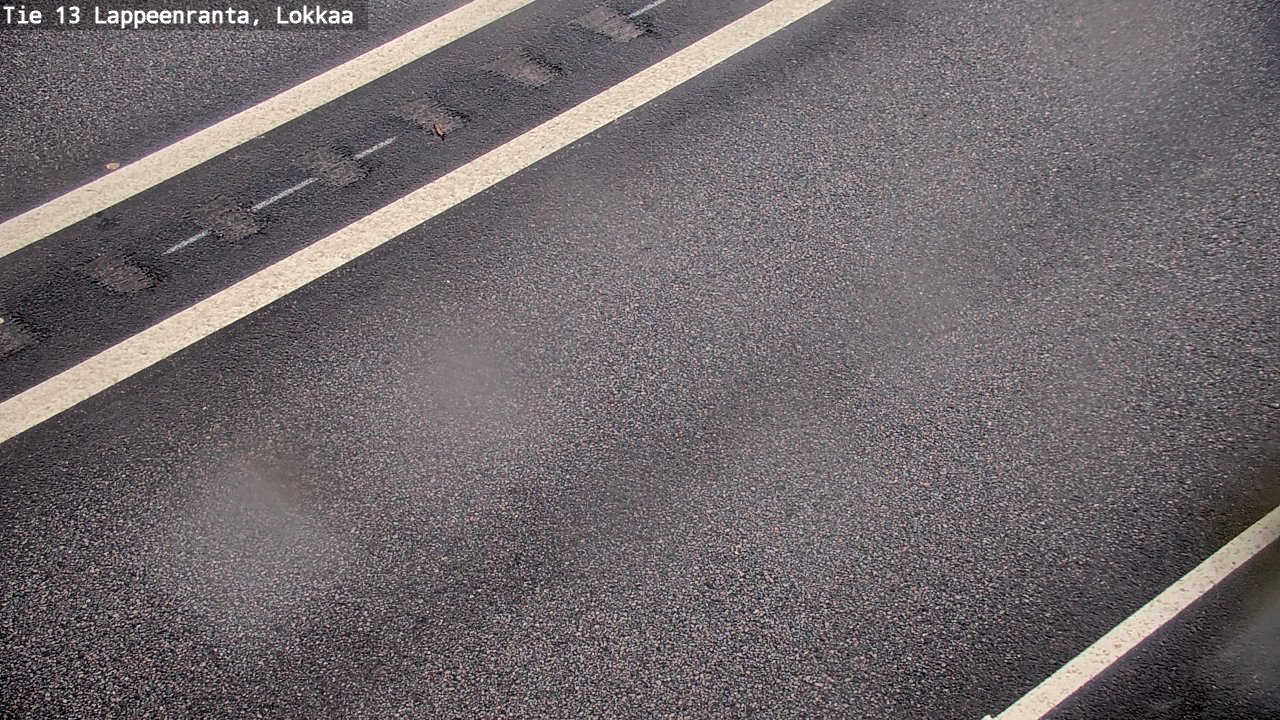 Weather Camera Image Road 13 Lokkaa straight, Lappeenranta, Etelä-Karjala
