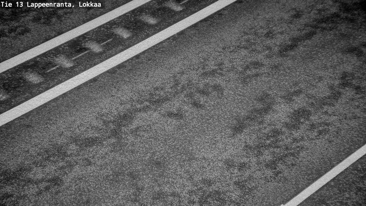 Weather Camera Image Road 13 Lokkaa straight, Lappeenranta, Etelä-Karjala