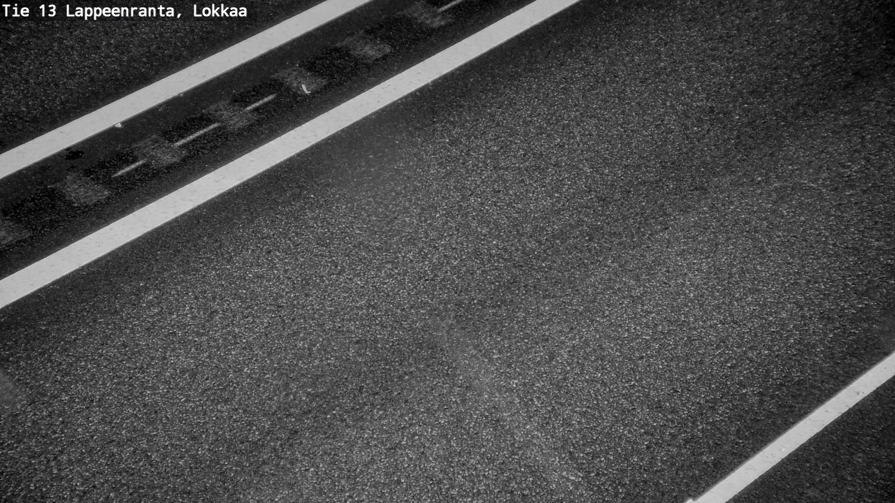 Weather Camera Image Road 13 Lokkaa straight, Lappeenranta, Etelä-Karjala
