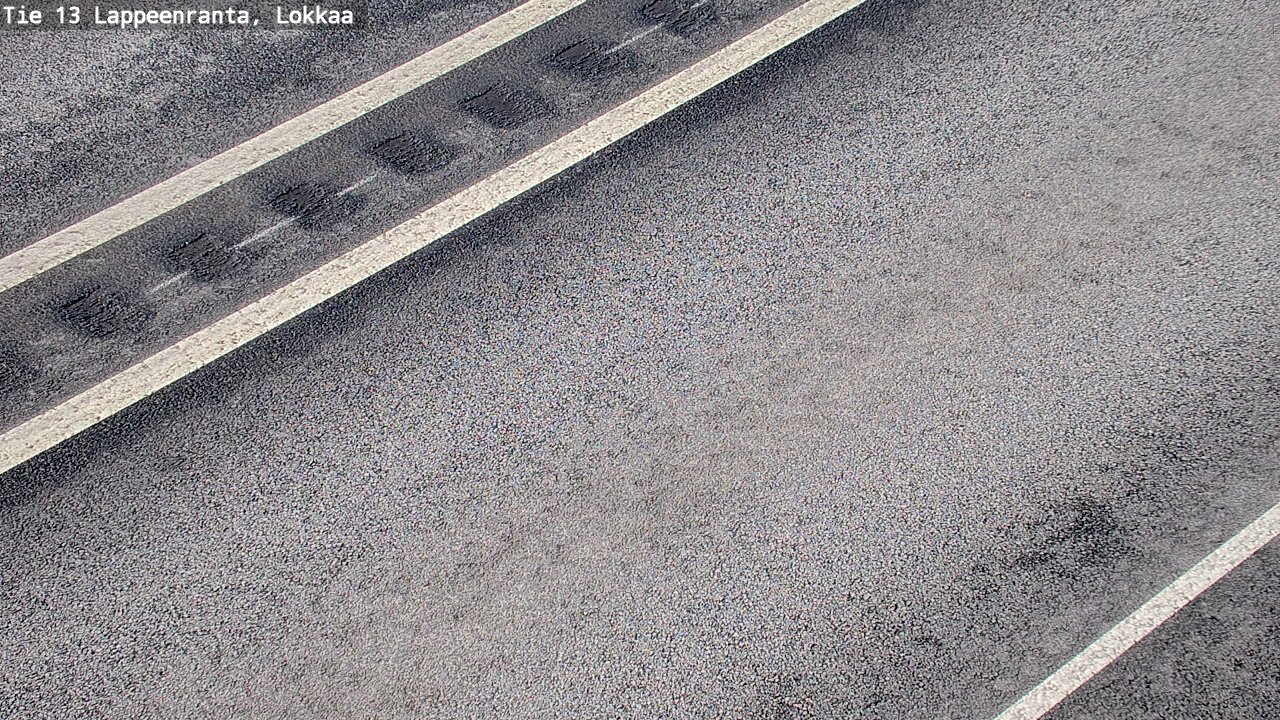 Weather Camera Image Road 13 Lokkaa straight, Lappeenranta, Etelä-Karjala
