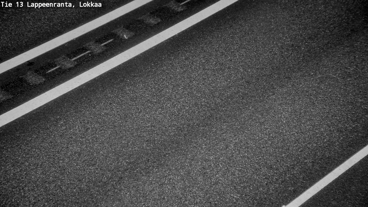 Weather Camera Image Road 13 Lokkaa straight, Lappeenranta, Etelä-Karjala