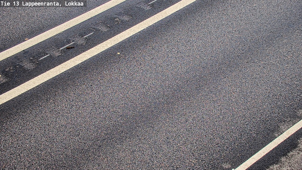 Weather Camera Image Road 13 Lokkaa straight, Lappeenranta, Etelä-Karjala