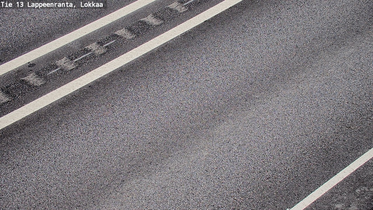 Weather Camera Image Road 13 Lokkaa straight, Lappeenranta, Etelä-Karjala