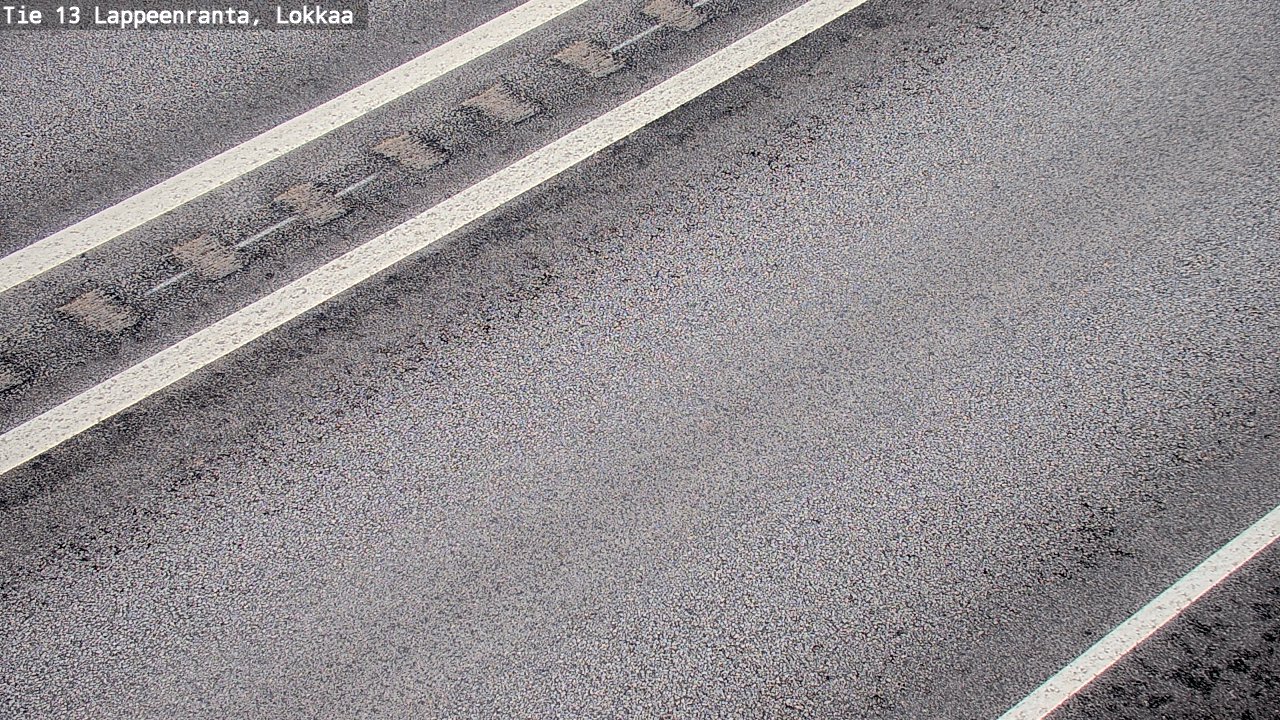 Weather Camera Image Road 13 Lokkaa straight, Lappeenranta, Etelä-Karjala