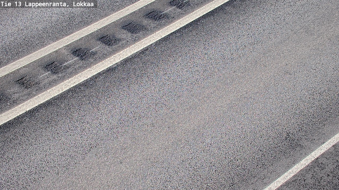 Weather Camera Image Road 13 Lokkaa straight, Lappeenranta, Etelä-Karjala