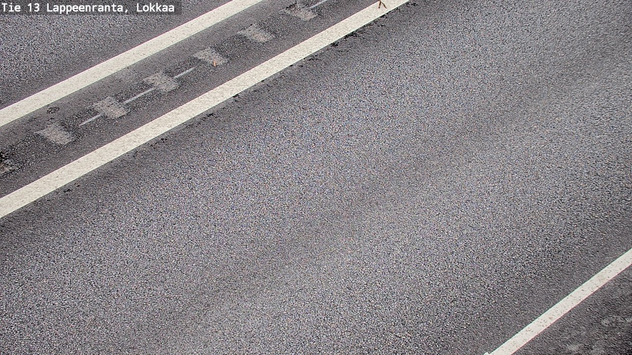 Weather Camera Image Road 13 Lokkaa straight, Lappeenranta, Etelä-Karjala