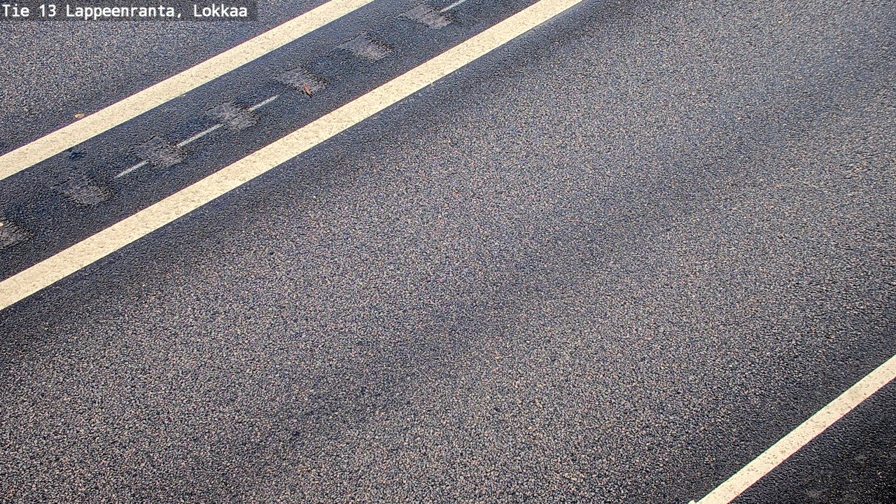 Weather Camera Image Road 13 Lokkaa straight, Lappeenranta, Etelä-Karjala