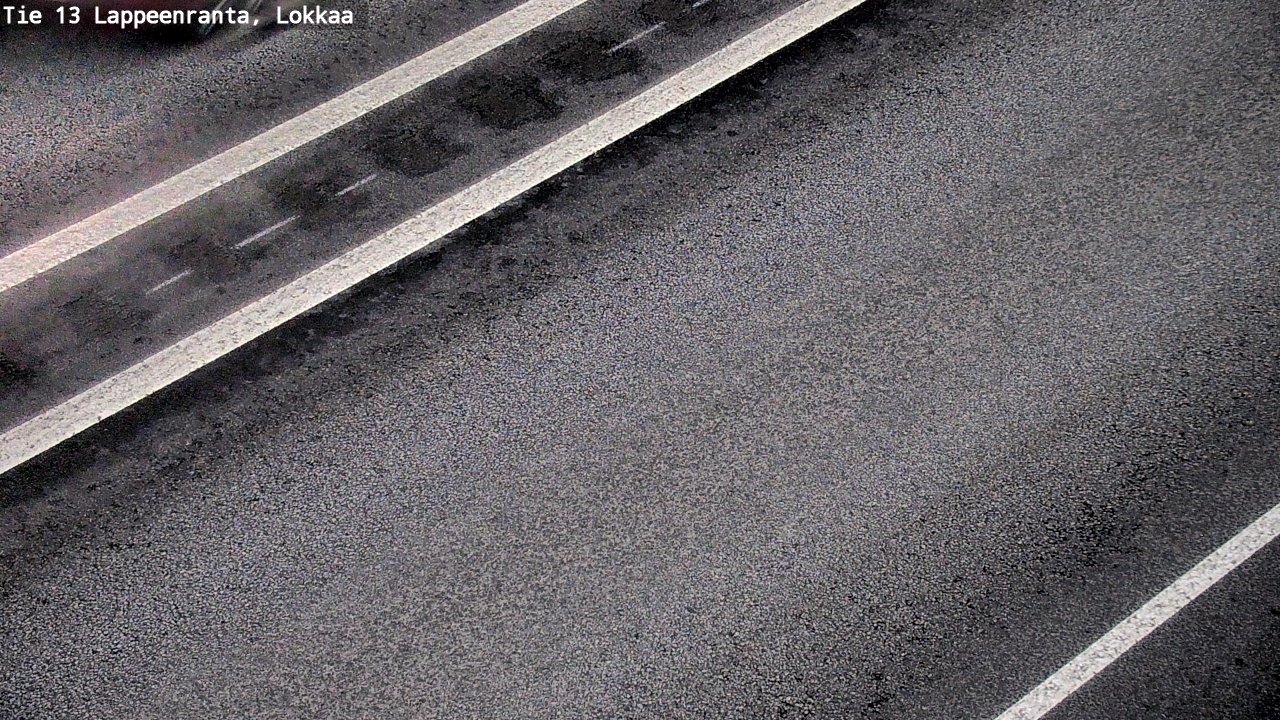 Weather Camera Image Road 13 Lokkaa straight, Lappeenranta, Etelä-Karjala