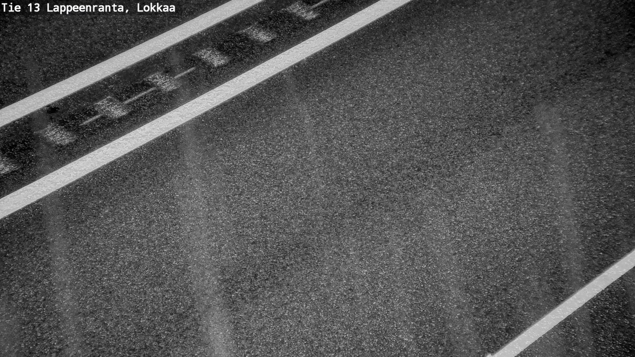 Weather Camera Image Road 13 Lokkaa straight, Lappeenranta, Etelä-Karjala