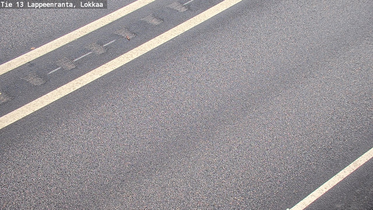 Weather Camera Image Road 13 Lokkaa straight, Lappeenranta, Etelä-Karjala