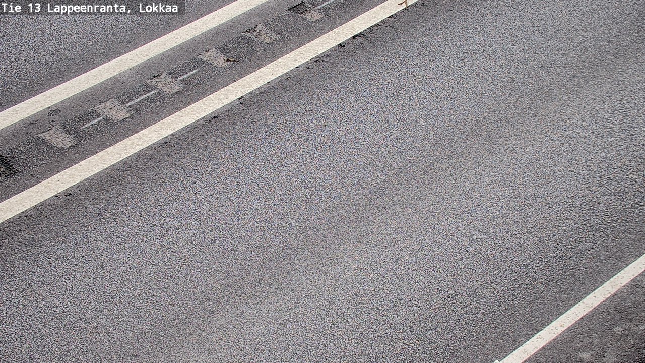 Weather Camera Image Road 13 Lokkaa straight, Lappeenranta, Etelä-Karjala