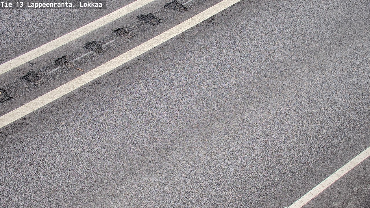 Weather Camera Image Road 13 Lokkaa straight, Lappeenranta, Etelä-Karjala