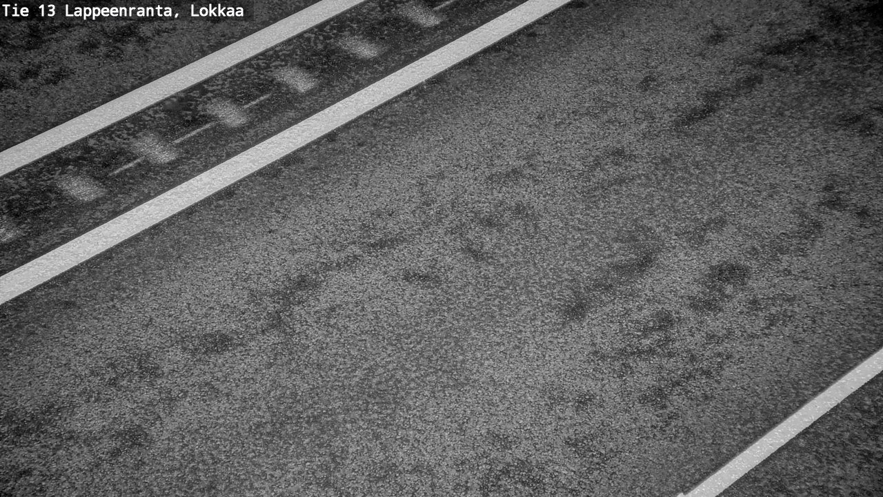 Weather Camera Image Road 13 Lokkaa straight, Lappeenranta, Etelä-Karjala