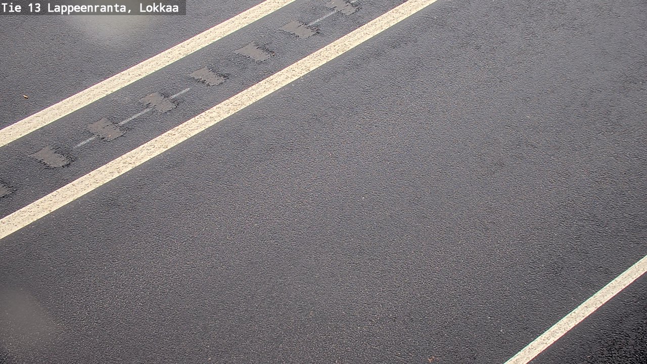 Weather Camera Image Road 13 Lokkaa straight, Lappeenranta, Etelä-Karjala