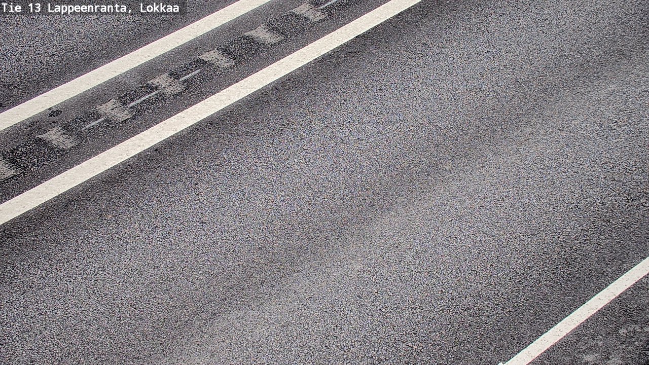 Weather Camera Image Road 13 Lokkaa straight, Lappeenranta, Etelä-Karjala