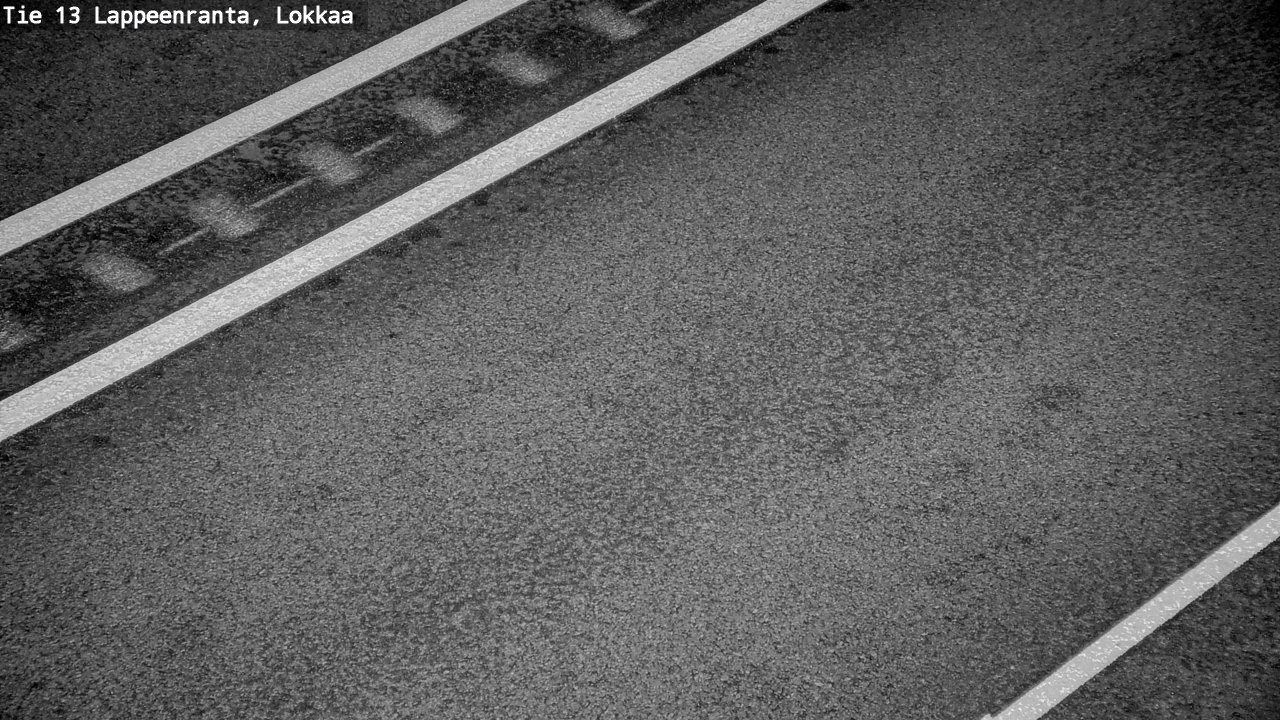Weather Camera Image Road 13 Lokkaa straight, Lappeenranta, Etelä-Karjala