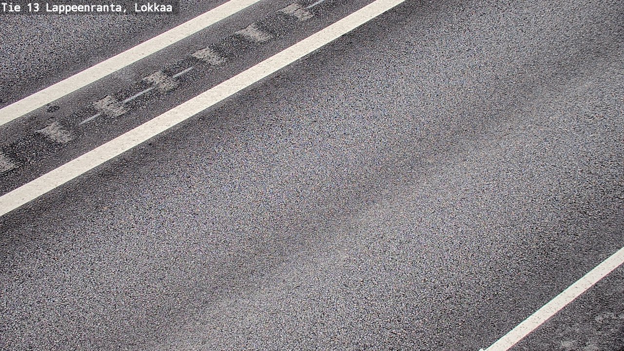 Weather Camera Image Road 13 Lokkaa straight, Lappeenranta, Etelä-Karjala