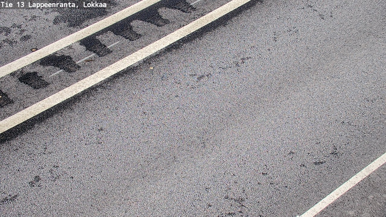 Weather Camera Image Road 13 Lokkaa straight, Lappeenranta, Etelä-Karjala