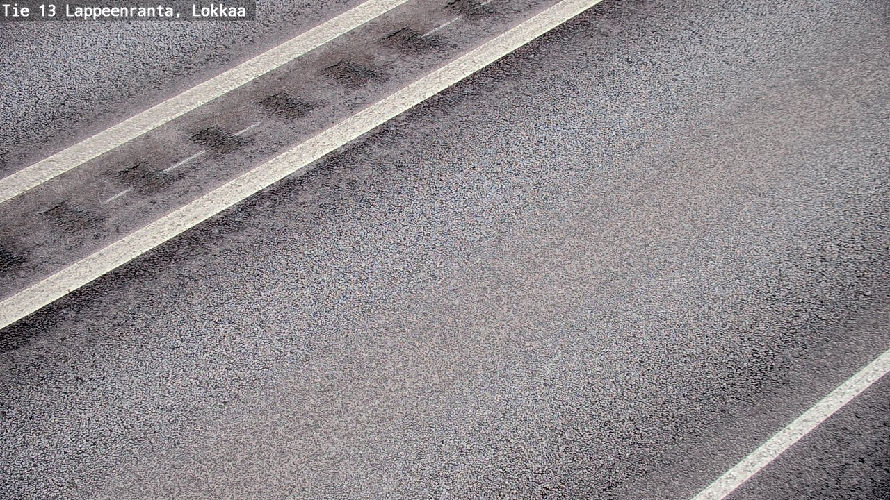 Weather Camera Image Road 13 Lokkaa straight, Lappeenranta, Etelä-Karjala