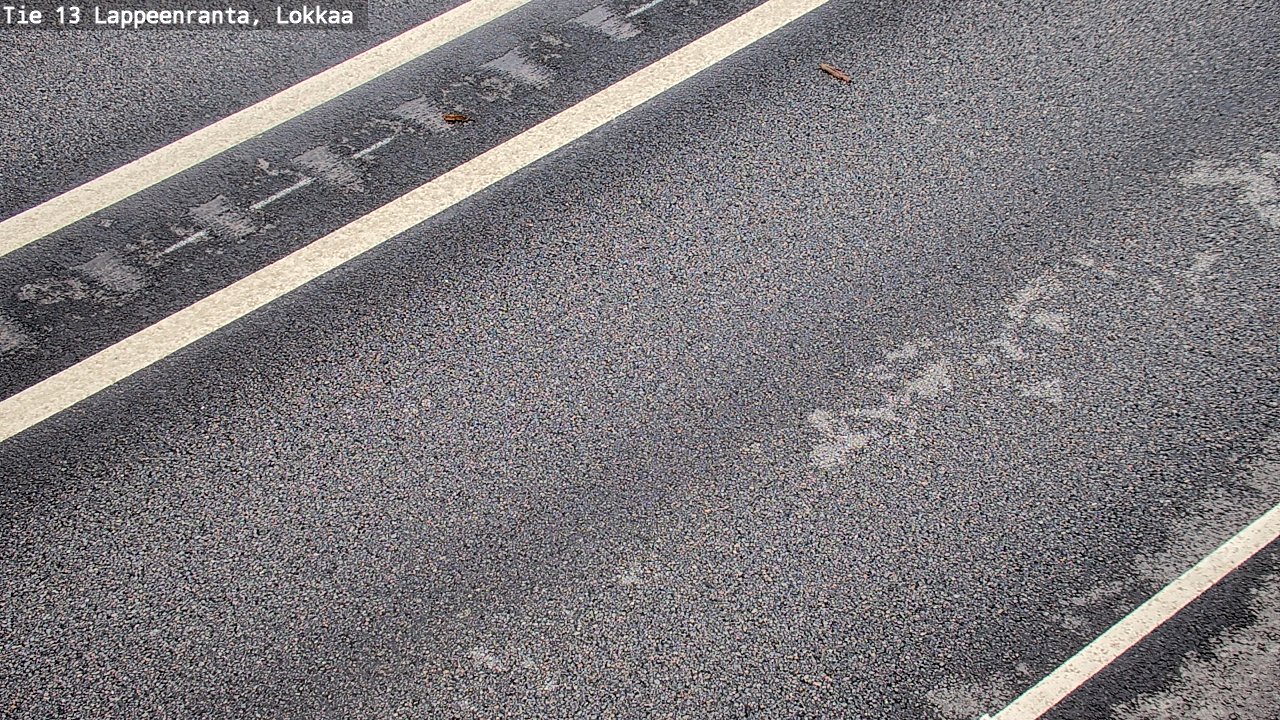Weather Camera Image Road 13 Lokkaa straight, Lappeenranta, Etelä-Karjala