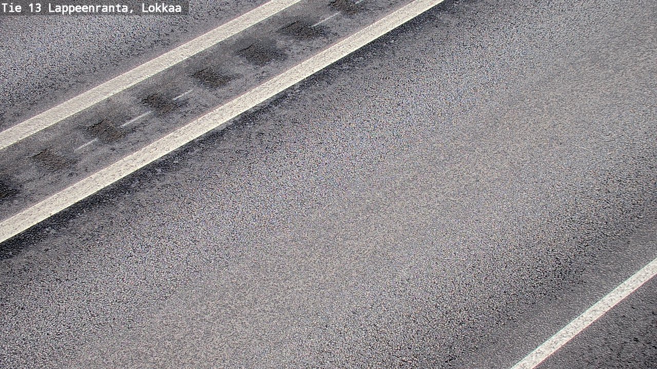 Weather Camera Image Road 13 Lokkaa straight, Lappeenranta, Etelä-Karjala