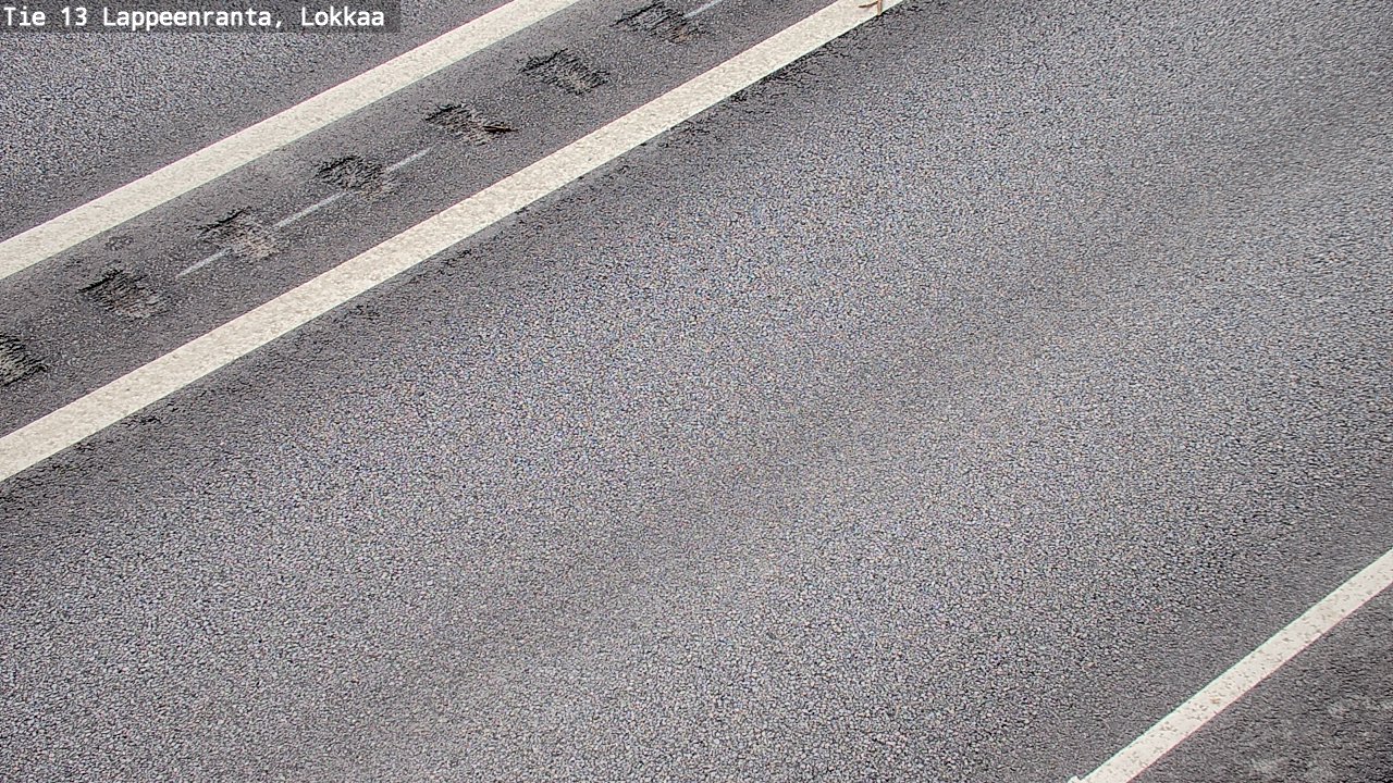 Weather Camera Image Road 13 Lokkaa straight, Lappeenranta, Etelä-Karjala