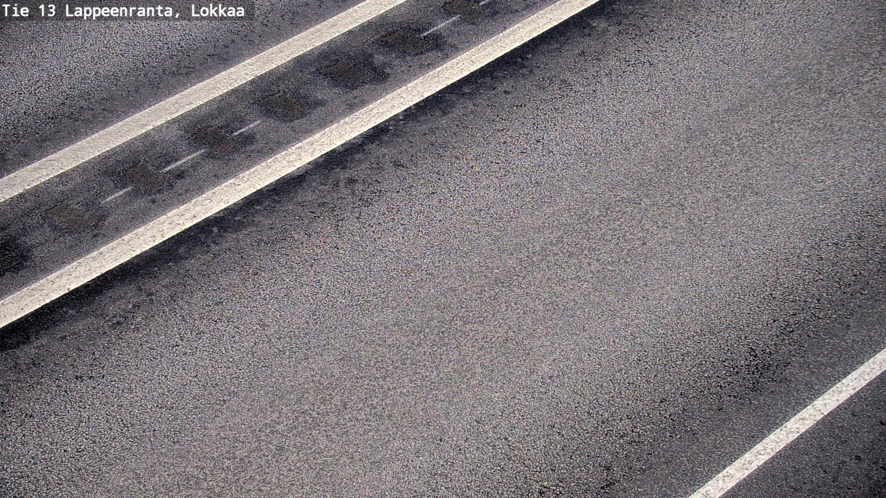 Weather Camera Image Road 13 Lokkaa straight, Lappeenranta, Etelä-Karjala