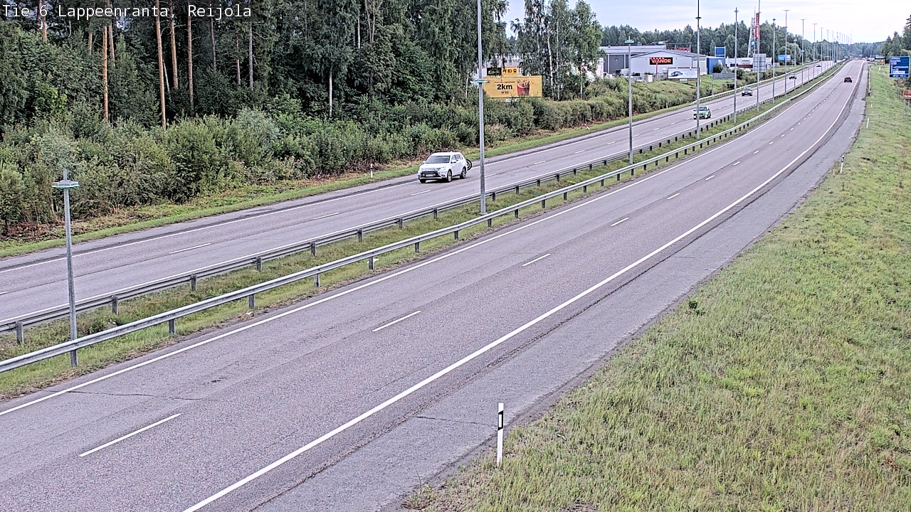 Weather Camera Image Road 6 Lappeenranta, Reijola, Lappeenranta, Etelä-Karjala