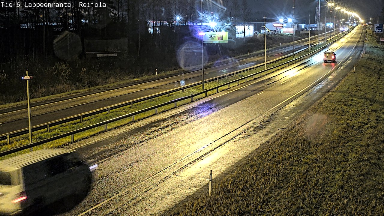 Weather Camera Image Väg 6 Villmanstrand, Reijola, Lappeenranta, Etelä-Karjala