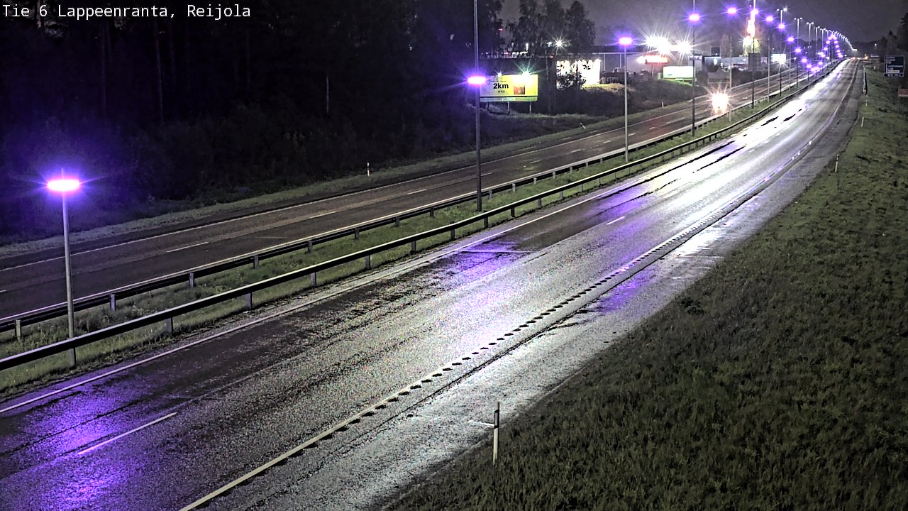Weather Camera Image Road 6 Lappeenranta, Reijola, Lappeenranta, Etelä-Karjala