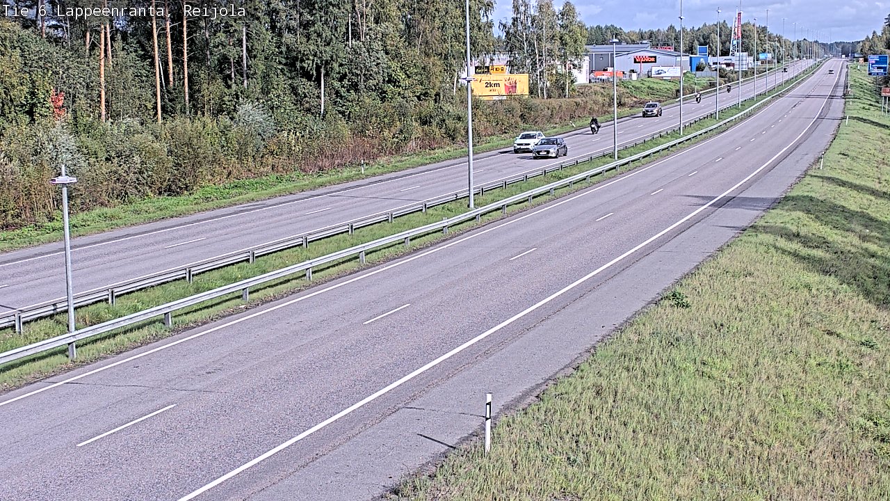 Weather Camera Image Road 6 Lappeenranta, Reijola, Lappeenranta, Etelä-Karjala