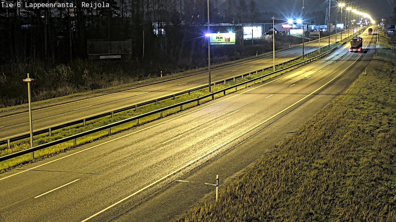 Weather Camera Image Väg 6 Villmanstrand, Reijola, Lappeenranta, Etelä-Karjala
