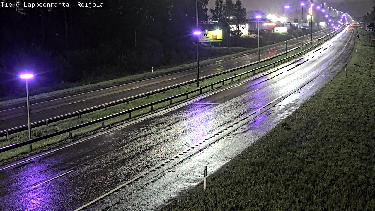 Weather Camera Image Road 6 Lappeenranta, Reijola, Lappeenranta, Etelä-Karjala