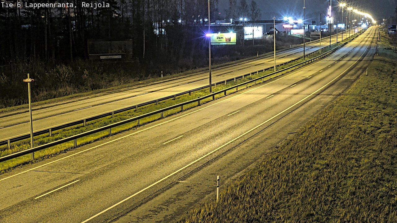 Weather Camera Image Väg 6 Villmanstrand, Reijola, Lappeenranta, Etelä-Karjala