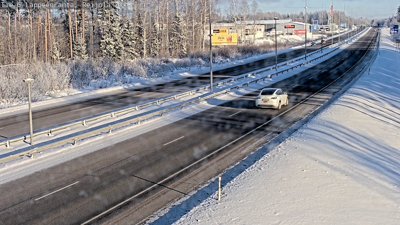 Weather Camera Image Väg 6 Villmanstrand, Reijola, Lappeenranta, Etelä-Karjala