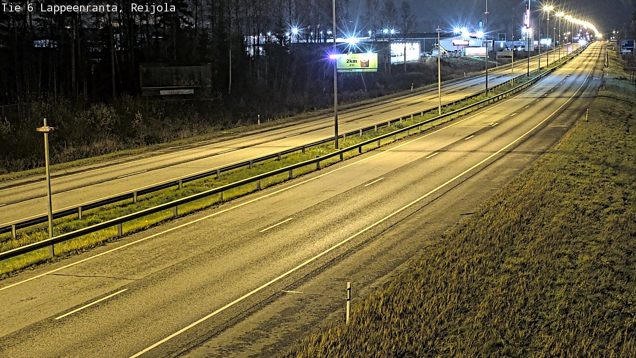 Weather Camera Image Väg 6 Villmanstrand, Reijola, Lappeenranta, Etelä-Karjala