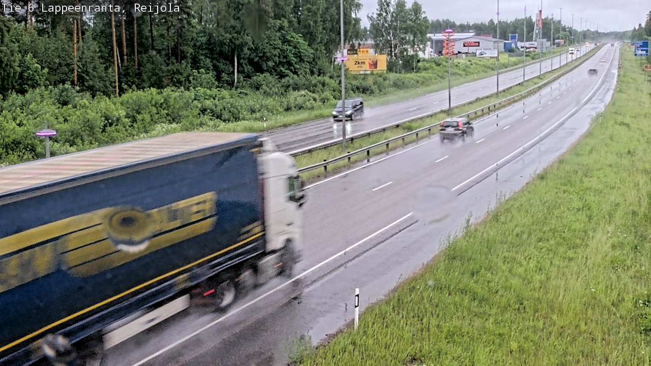 Weather Camera Image Väg 6 Villmanstrand, Reijola, Lappeenranta, Etelä-Karjala