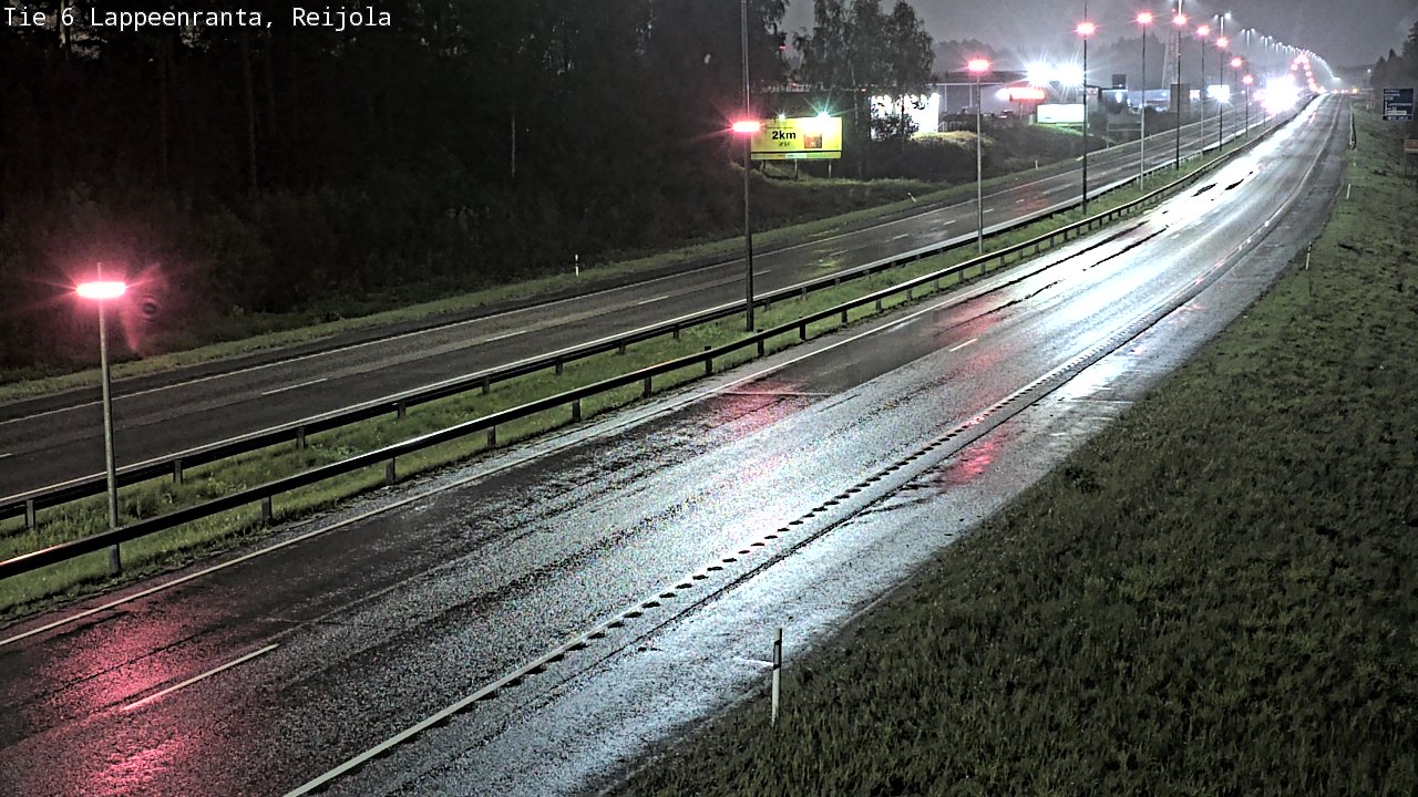 Weather Camera Image Road 6 Lappeenranta, Reijola, Lappeenranta, Etelä-Karjala