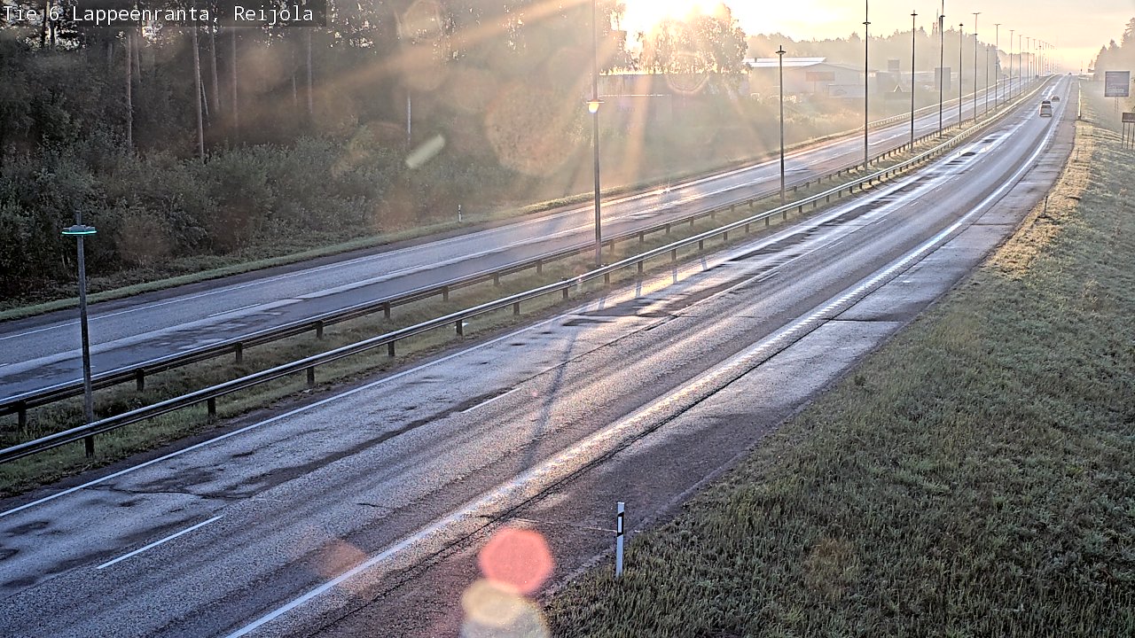 Weather Camera Image Road 6 Lappeenranta, Reijola, Lappeenranta, Etelä-Karjala