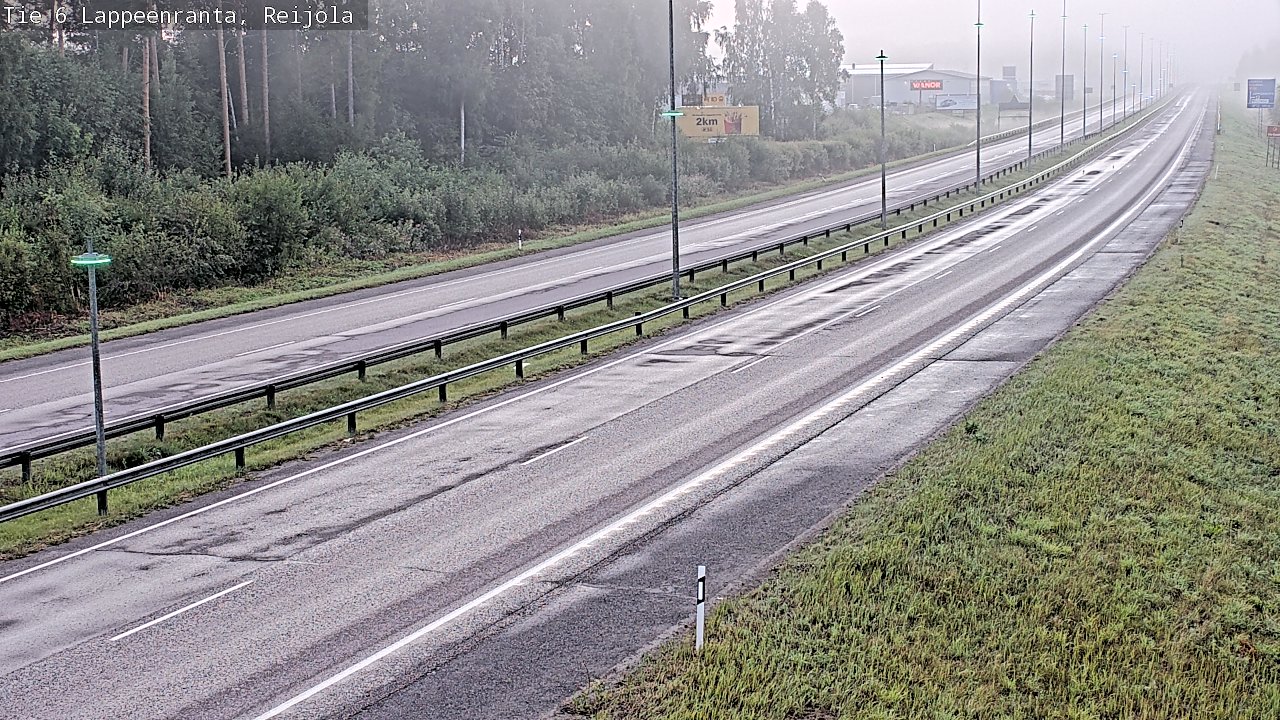 Weather Camera Image Road 6 Lappeenranta, Reijola, Lappeenranta, Etelä-Karjala