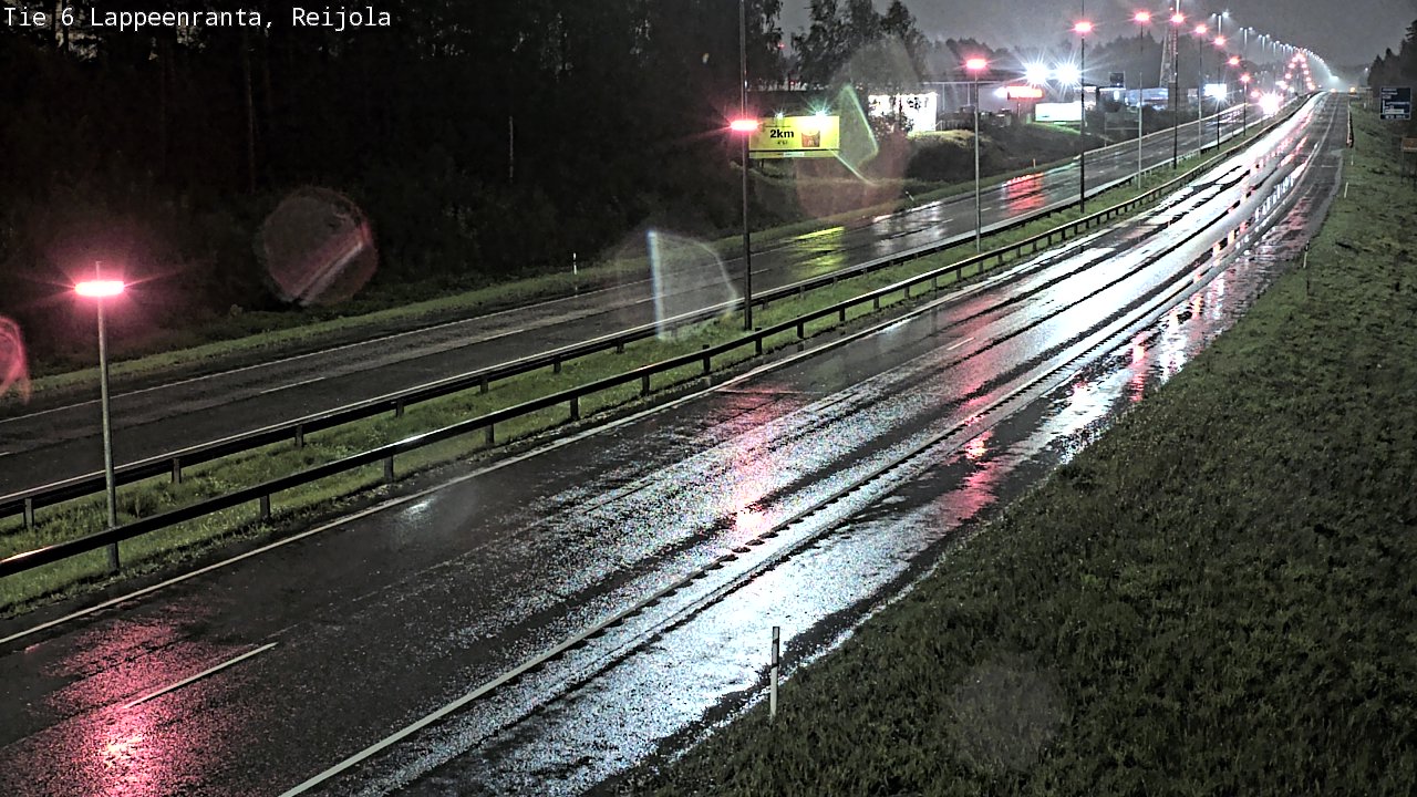 Weather Camera Image Road 6 Lappeenranta, Reijola, Lappeenranta, Etelä-Karjala