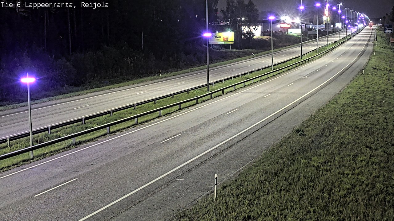Weather Camera Image Road 6 Lappeenranta, Reijola, Lappeenranta, Etelä-Karjala